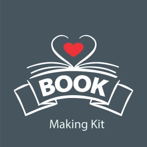 vector logo book in the form of heart